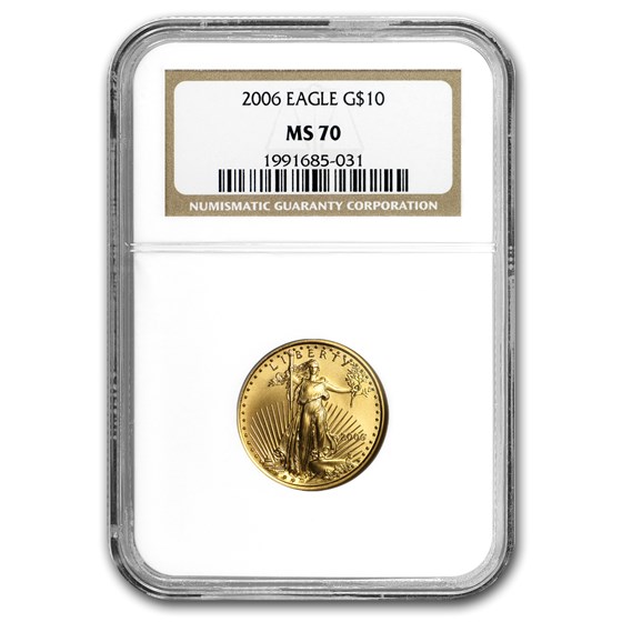 2006 1/4 oz Gold American Eagle MS-70 NGC 2006 1/4 oz Gold American Eagle MS-70 NGC
